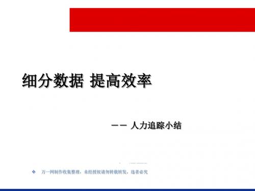 保险公司团队人力追踪分析报告23页60185页PPT文档