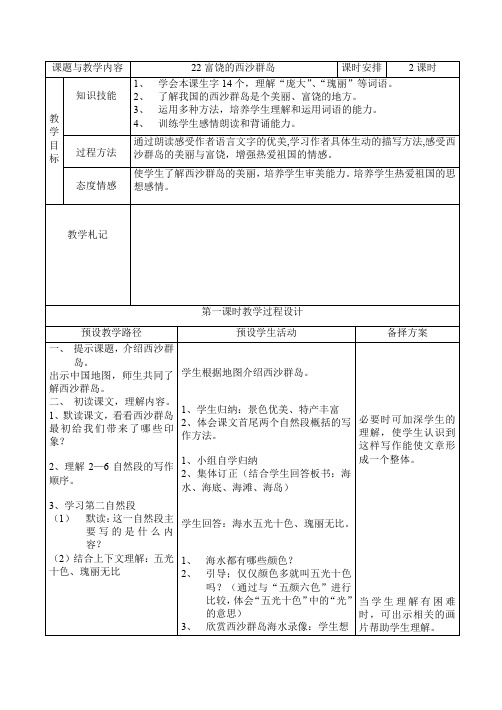 22富饶的西沙群岛