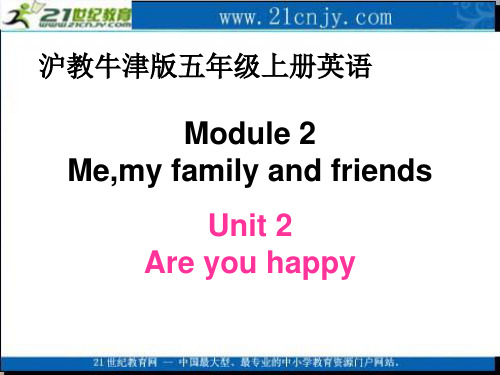 (沪教版)五年级英语上册课件 Module 2 Unit 2