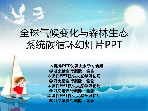 全球气候变化与森林生态系统碳循环幻灯片PPT