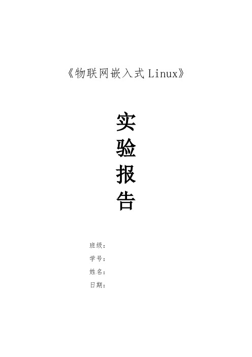 《嵌入式系统开发(Linux)》实验9  exec函数族