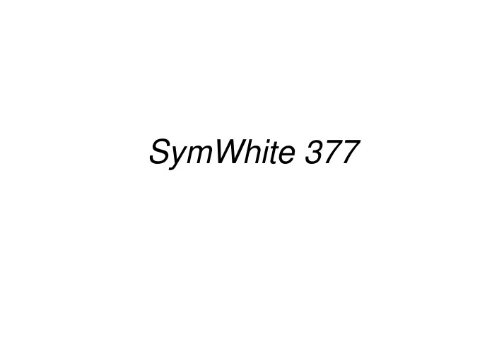 SymWhite 377