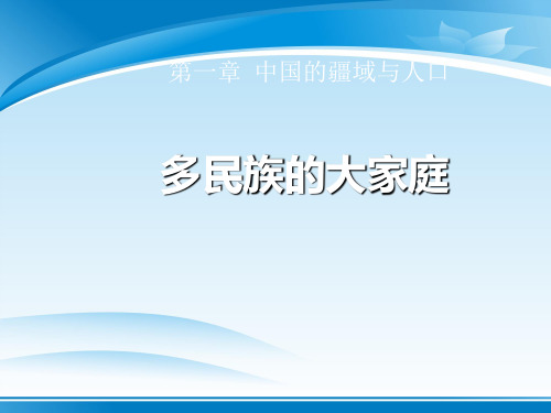 《多民族的大家庭》PPT课件
