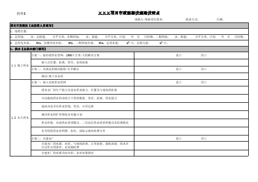 房地产项目市政配套设施建设要点(模板)