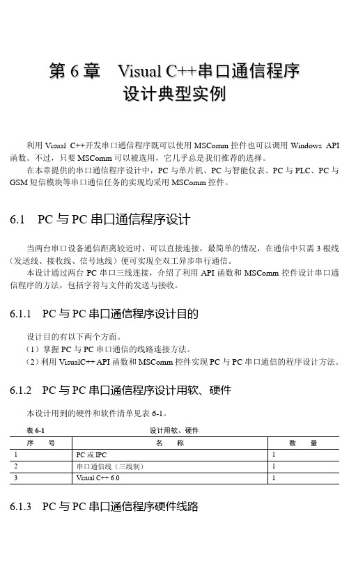 VC++6.0实现串口