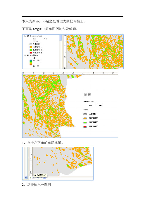 arcgis10图例制作及编辑