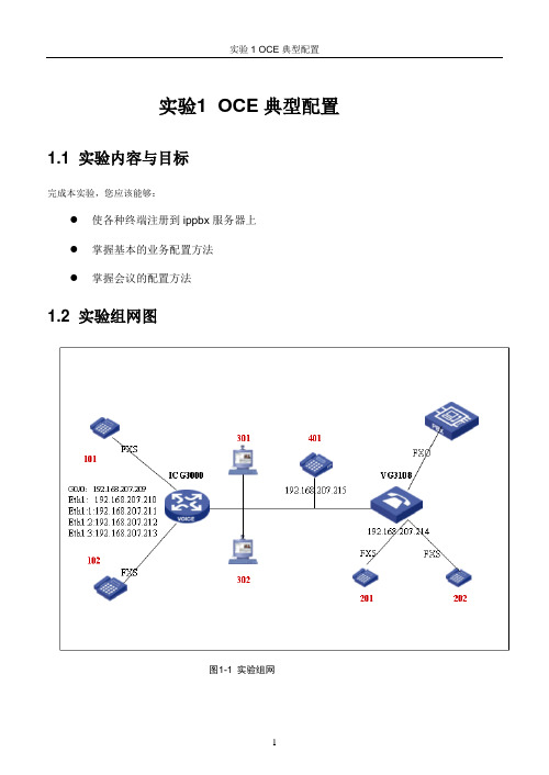 OCE典型配置实验指导书