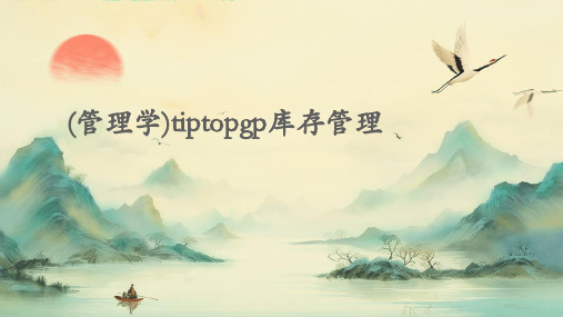 (管理学)TIPTOPGP库存管理