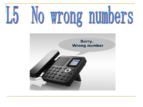 新概念英语第2册no wrong numbers