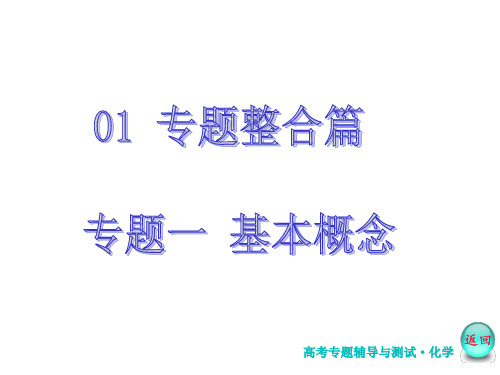 苏教版高考化学二轮复习精品PPT系列：第 1 讲 物质的组成、性质和分类.