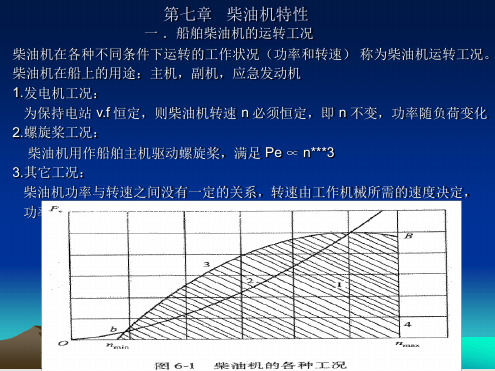 船舶柴油机柴油机特性