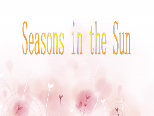 seasons in the sun