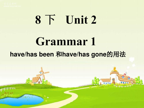 八年级英语下册Unit 2 Travelling GRAMMAR课件
