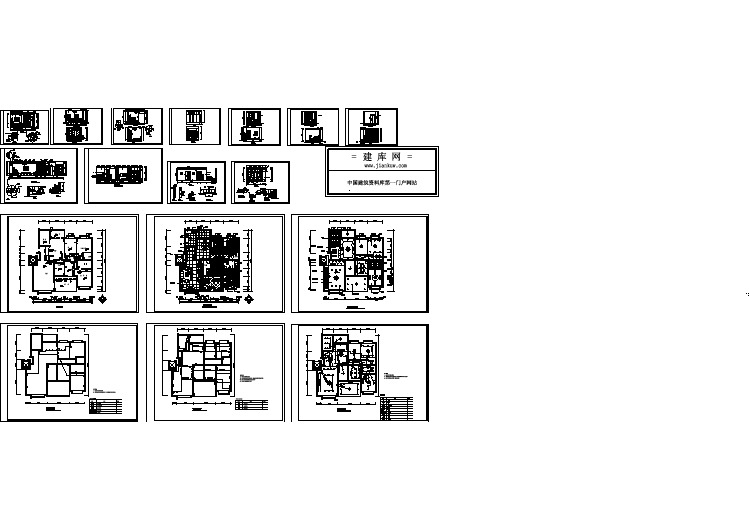 某豪宅家居室内装修设计cad全套施工图（甲级院设计）