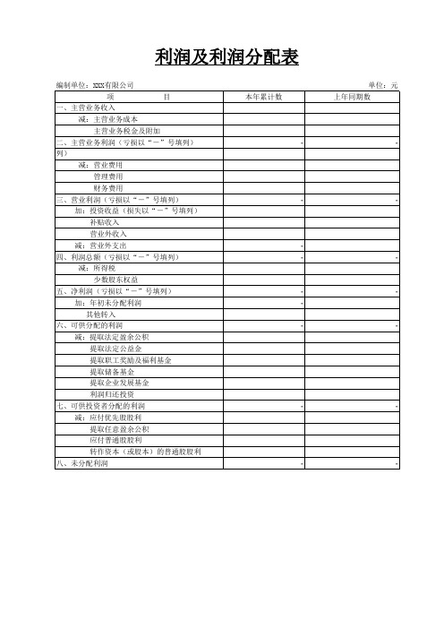 财务管理系统(完整版财务报表)excel模板