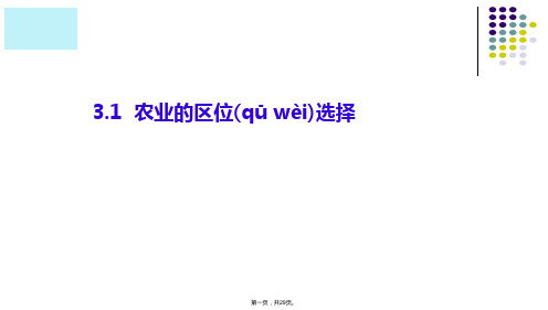 人教版高一地理必修2 3.1农业的区位选择课件(共28张)