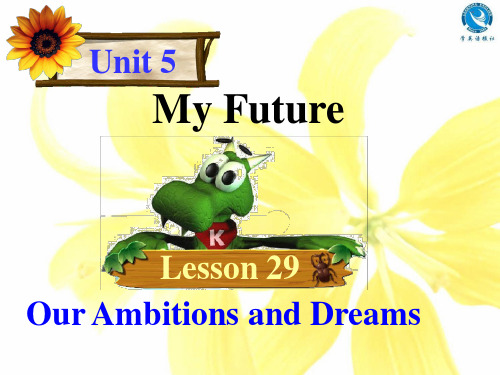 英语冀教版八年级上册Lesson29 Our ambitions and dreams