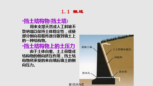 挡土结构物上的土压力PPT课件