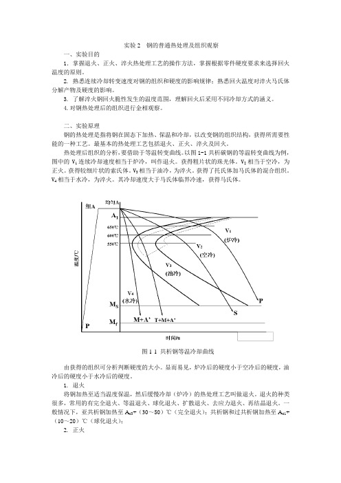 钢的热处理及组织观察