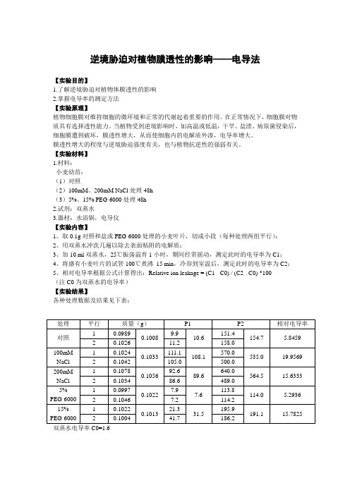 电导率测定