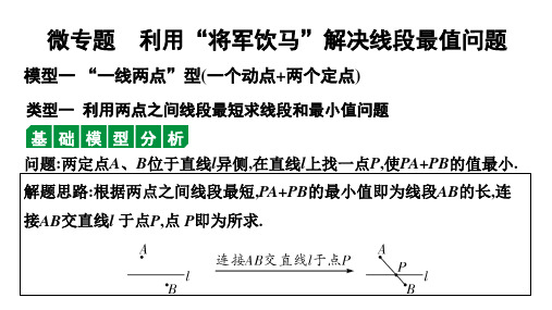 2024徐州中考数学一轮复习之中考考点研究 微专题 利用“将军饮马”解决线段最值问题(课件)