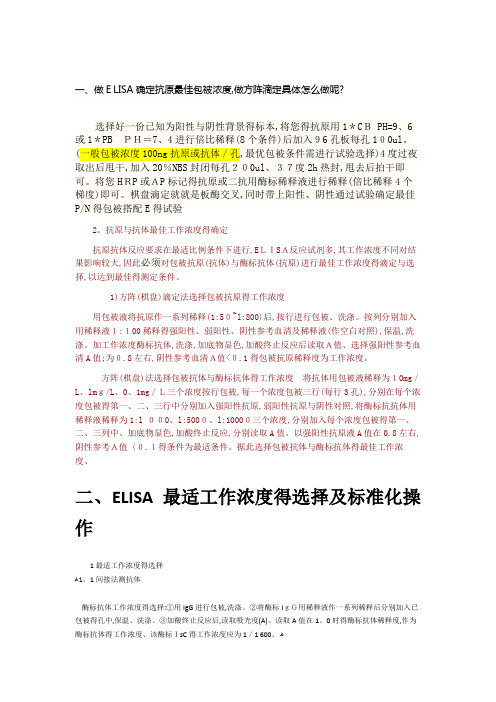 ELISA所需缓冲液的配方