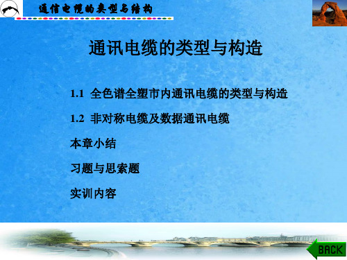 《通信线路工程》第一章：通信电缆的类型与结构ppt课件