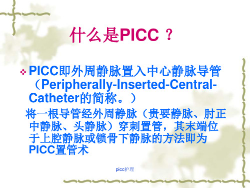 picc护理课件