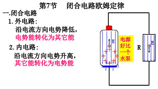 第7节 闭合电路欧姆定律