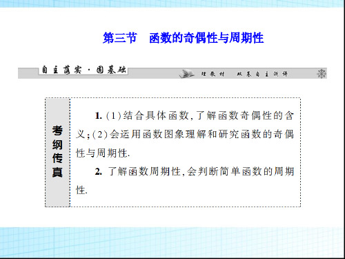 高考数学一轮复习课件_2.3函数的奇偶性与周期性