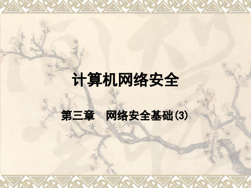 计算机网络安全 第三章 网络安全基础3数字签名