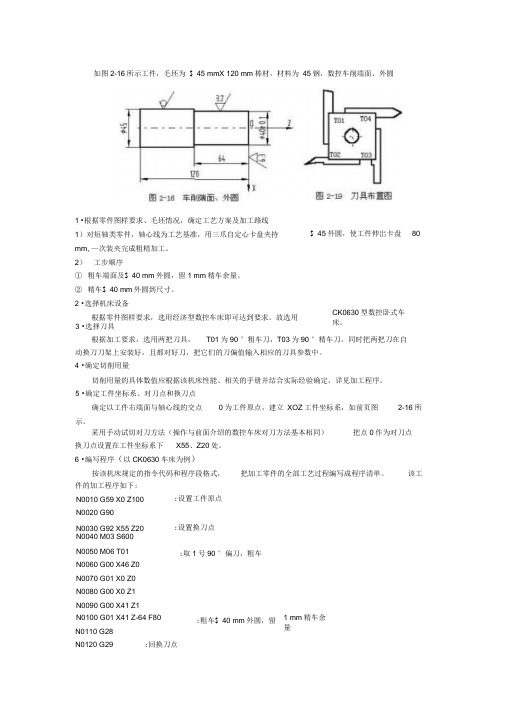 数控车床编程实例