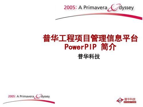 普华工程项目管理信息平台PowerPIP 简介