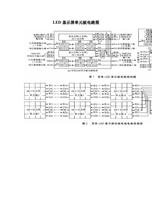 LED显示屏单元板电路图分析