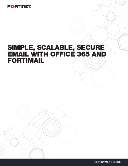 Microsoft Office 365和FortiMail的部署指南说明书