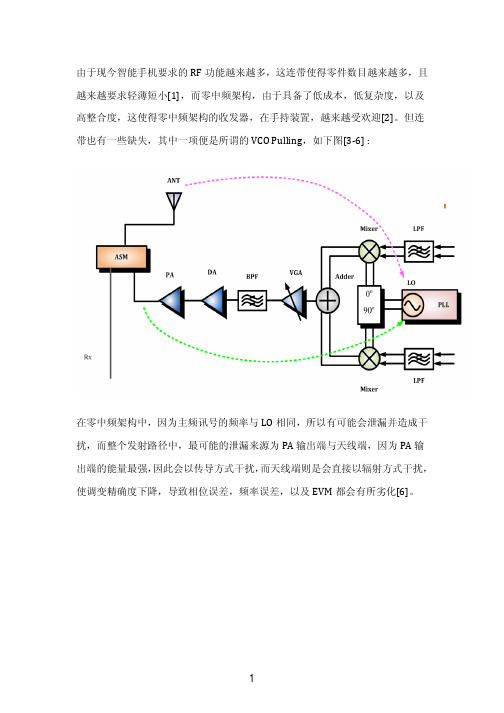 VCO Pulling对于零中频发射机之相位误差的危害