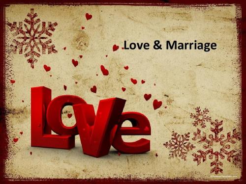 Love and Marriage