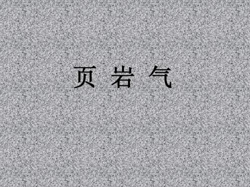 页岩气简介PPT模版49p