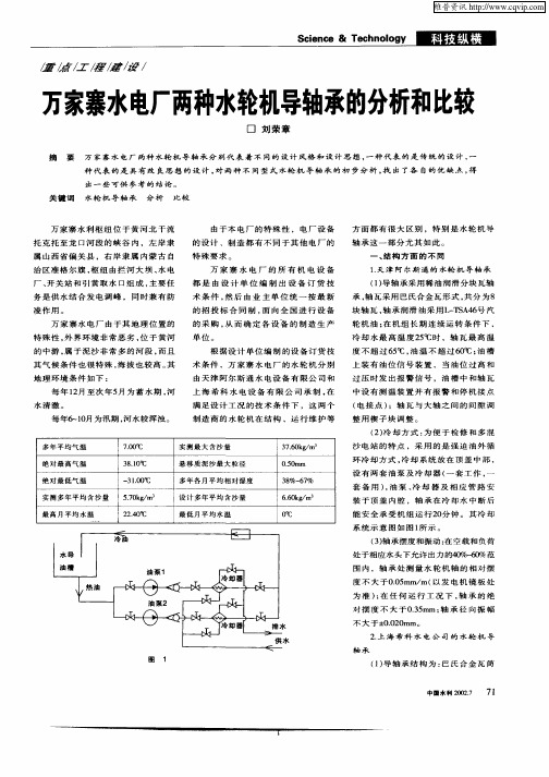 万家寨水电厂两种水轮机导轴承的分析和比较