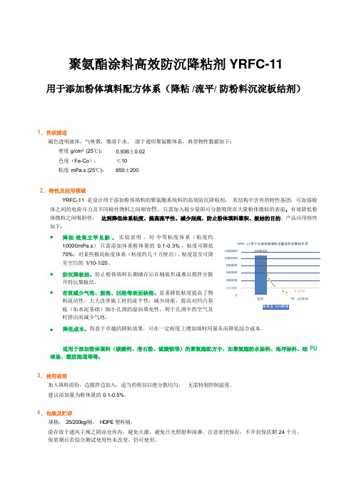 YRFC-11聚氨酯涂料高效降粘剂(通用版)