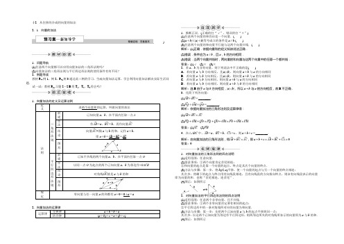 2022版《优化方案》高中数学人教A版必修四文档：第二章§2.1向量的加法 Word版含答案