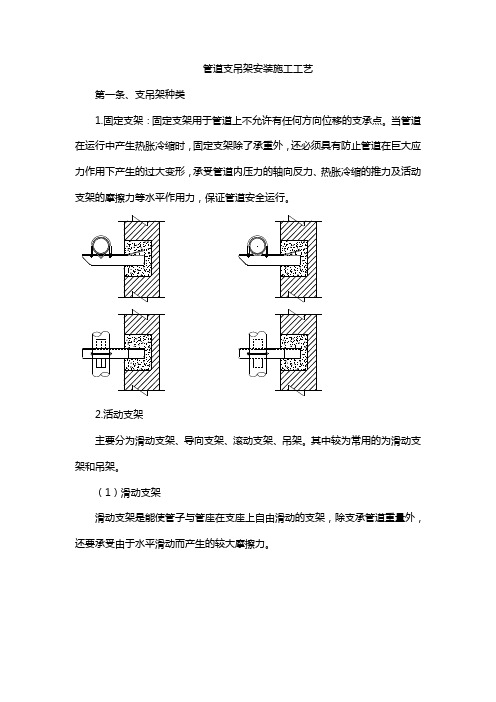 管道支吊架安装施工工艺