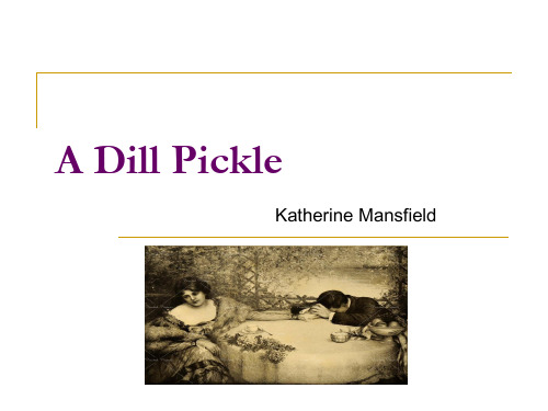 A Dill Pickle莳萝泡菜