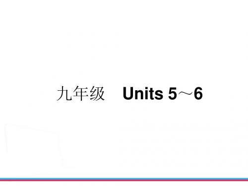 中考复习新目标英语九年级 Units 5～6