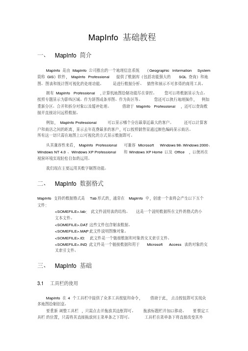 MapInfo基础教程