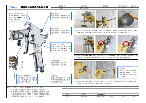 喷枪维护与保养作业指导书