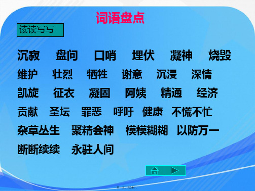 人教版小学四年级下册语文《语文园地四》