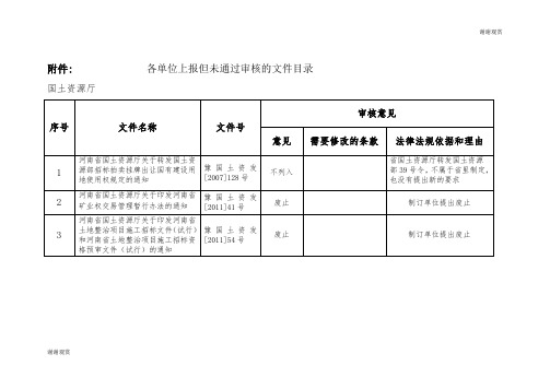 各单位上报但未通过审核的原因及理由.doc