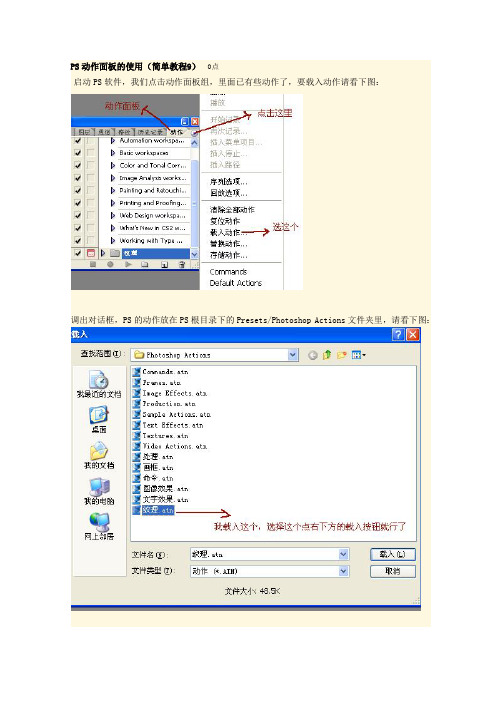 PS动作面板的使用