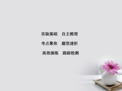 2018高考物理大一轮复习 第1章 运动的描述 匀变速直线运动 实验1 研究匀变速直线运动教案